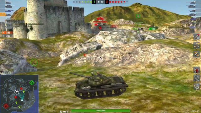 Реплей на танке Т62А World Of Tanks Blitz смотреть онлайн