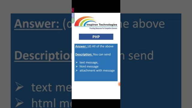 PHP Interview Questions with Answers | PHP Functions| Best online Job Course | Inspiron Technologie смотреть онлайн