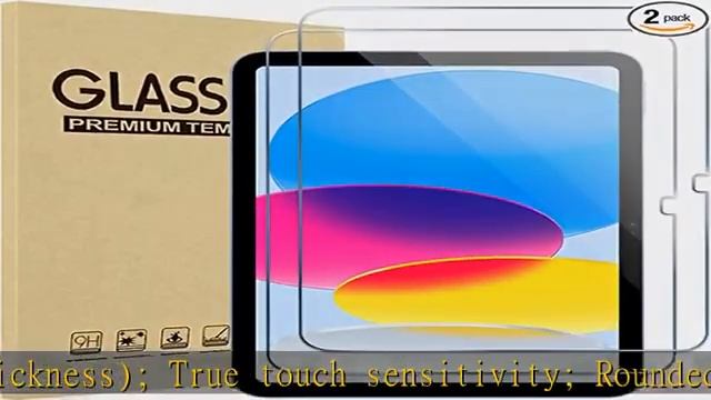 ProCase 2 Pack iPad 10.9 10th Generation 2022 Screen Protector A2696/A2757/A2777, Tempered Glass Fi смотреть онлайн