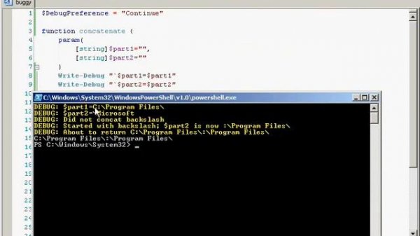 POWERSHELL : Debugging Trace Code and Step Debugger