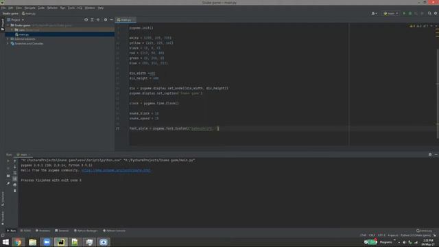 Snake game using pygame смотреть онлайн