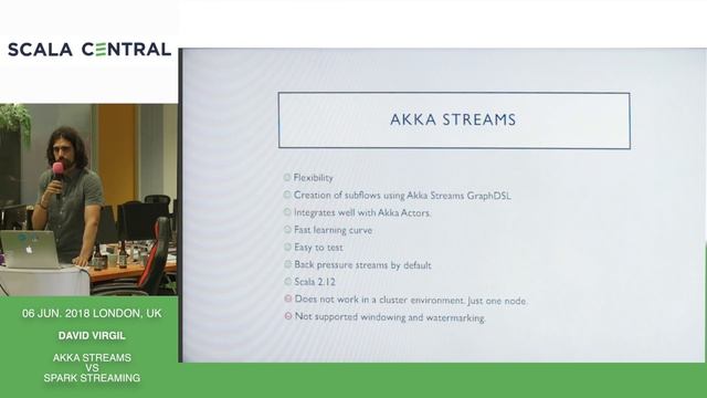 [Scala Central] David Virgil - Akka Streams vs Spark Streams смотреть онлайн