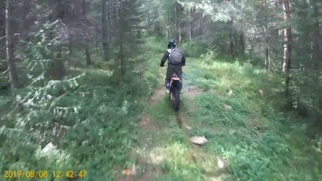 Обкатка новой эндуро тропы! YAMAHA yz250,KTM sx125,reiser125. смотреть онлайн