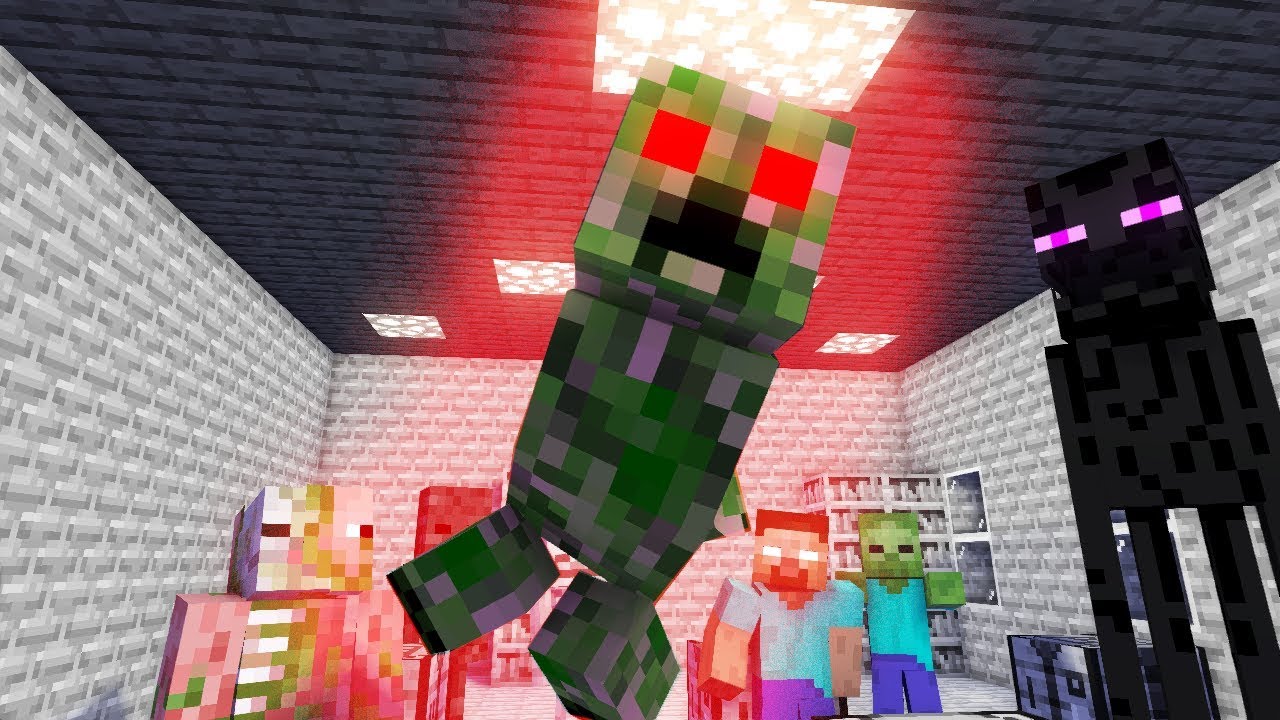 Monster School: Creeper Became Villain - Minecraft Animation смотреть онлайн