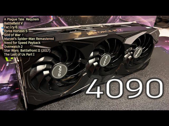 Самая быстрая видеокарта RTX4090 KFA2 1-CLIP BOOSTER