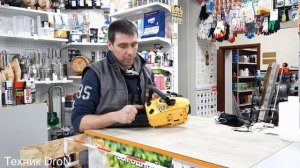 Обзор бензопилы Champion 125T-10.Очень компактная бензопила.