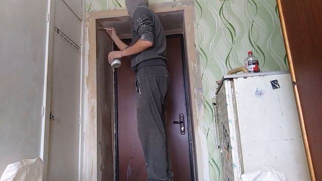 Покраска дверного откоса. Этапы, подготовка.