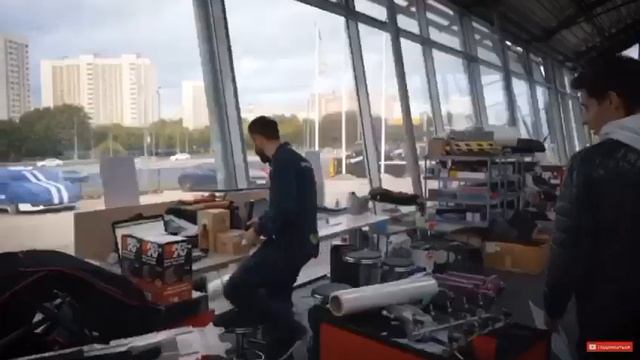 Генератор огнетушащего аэрозоля переносной Mangiafuoco в стенах GOSHATURBOTECH ,блогер Дима Гордей. смотреть онлайн
