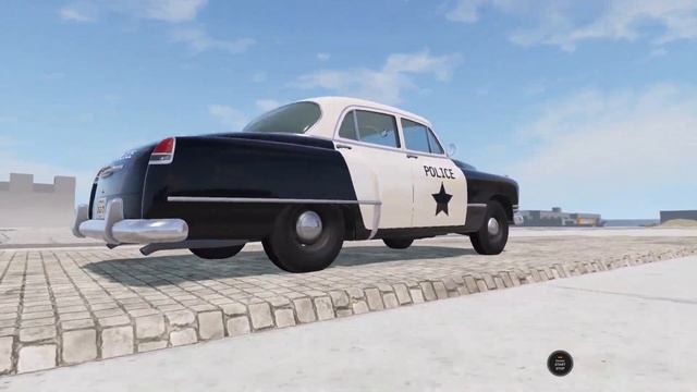 BeamNG Drive Update - Burnside Special Police Suspension Test on the Gridmap V2 смотреть онлайн