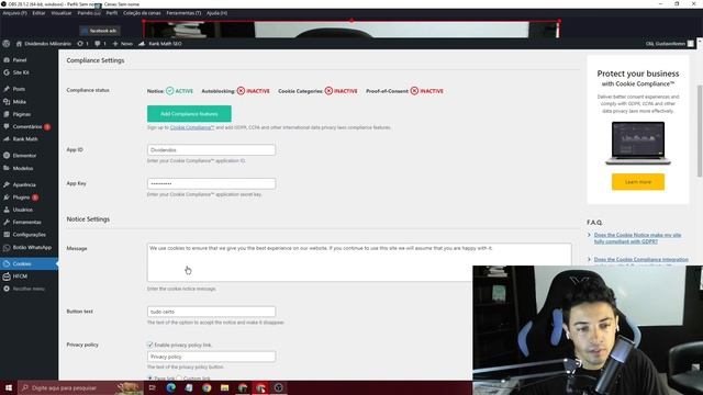 Instalando Cookies corretamente no site Wordpress - Passo A Passo смотреть онлайн