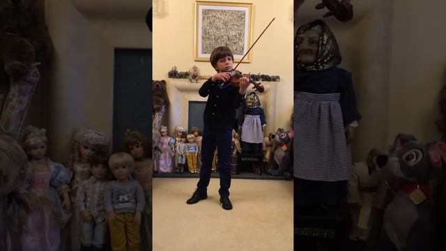 Giovanni Pergolesi Aria, Nina, played by Misha, 7,violin. Джованни Перголези, Ария, - Нина, скрипка смотреть онлайн