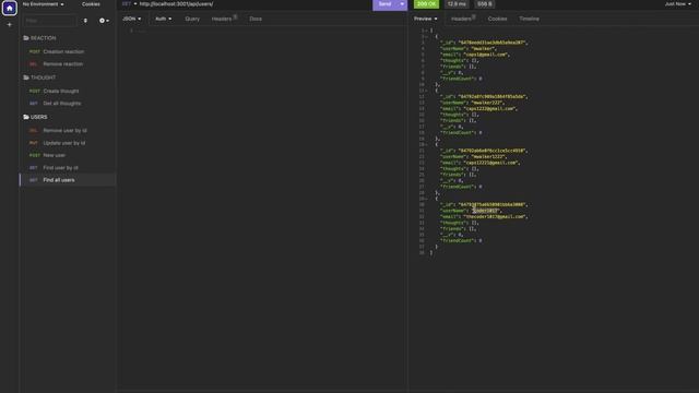 NoSQL: Social Network API смотреть онлайн