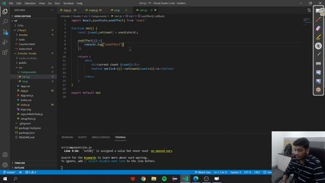 Hooks useState useEffect w/ variation | React Interview Prep смотреть онлайн
