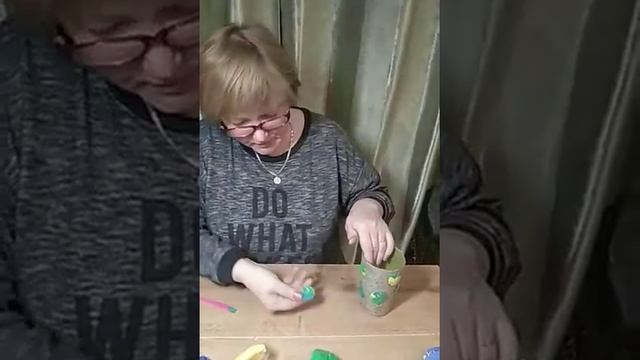 Ваза из джута и лёгкого пластилина.#сидим дома#легкий пластилин#джут#арт посиделки#красивая ваза смотреть онлайн