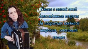 "Над рекою село" Караоке под гармонь...