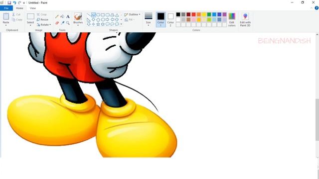 How to Trace image in Ms Paint | Tracing in Microsoft Paint. смотреть онлайн