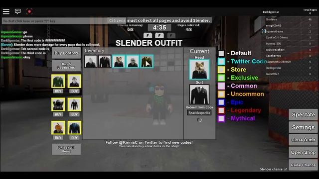 Stop It Slender-Six Codes ROBLOX смотреть онлайн