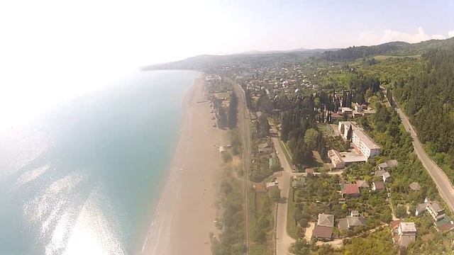 Параплан над Цандрипш. Абхазия