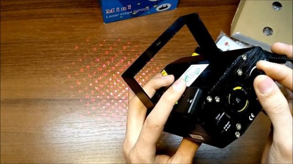 Посылка №7. Лазерная установка Mini Laser Stage Lighting (Black)