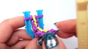 ЗВЕЗДА из резинок на рогатке. Фигурки на рогатке | Star Rainbow Loom Sharm