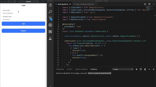 Ionic 4 + Angular + Firebase: Auth-Guard смотреть онлайн