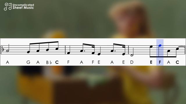 What Was I Made For? - Billie Eilish | Sheet Music with Easy Notes for Recorder, Violin Beginner смотреть онлайн