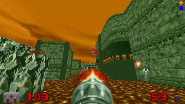 The Ultimate Doom w/ 3D spatial sound 🎧 (OpenAL Soft HRTF audio) E4M6 смотреть онлайн