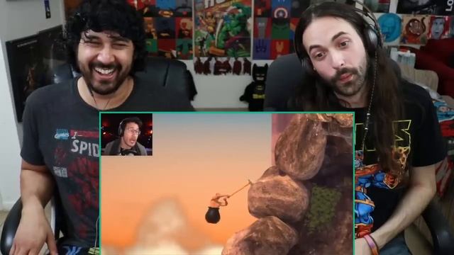 Markiplier Not Getting Over It (RAGE COMPILATION) - REACTION!!! смотреть онлайн