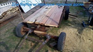 Автомобильный прицеп из конной брички