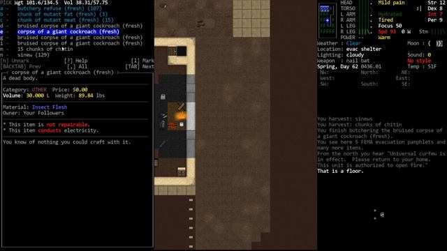 CDDA - Tutorial Let's Play 30 - Mutant Meat and Chitin смотреть онлайн