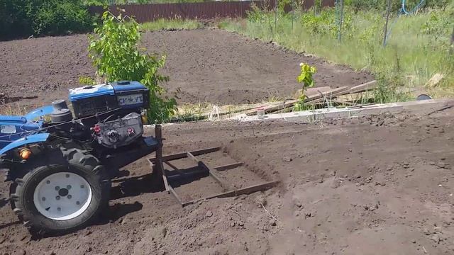 Планировка участка мотоблоком