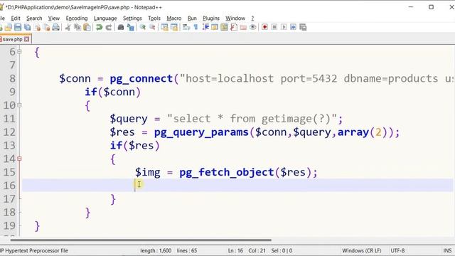 Upload , save and retrieve an image (bytes) in PostgreSQL in PHP using stored procedures - part 2/2 смотреть онлайн