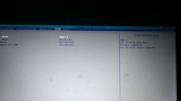 Default Boot Device Missing or boot failed