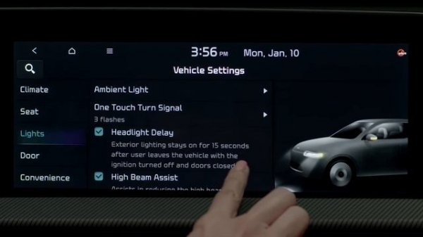 Vehicle Settings - Infotainment System