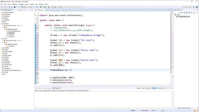 Java Dersleri #114 - GUI (Swing) - JTabbedPane Kullanımı ve Sekme(TabMenu) Menü Yapımı смотреть онлайн
