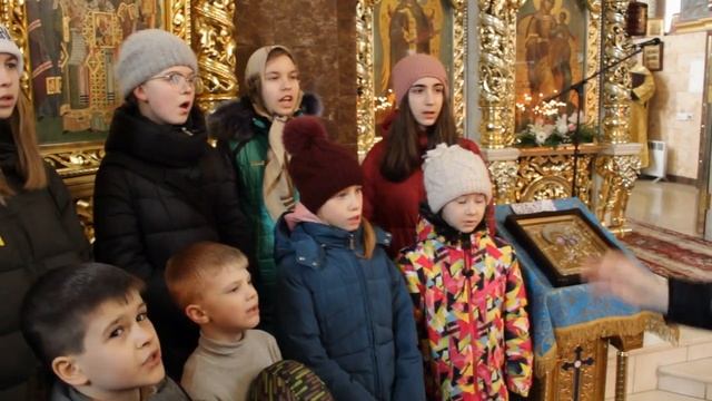 Детский хор храма Преображения Господня г. Харькова. Трисвятое смотреть онлайн