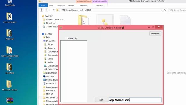Minecraft Server Console Hacker смотреть онлайн