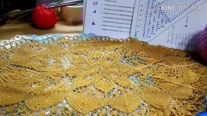 Ажурные салфетки спицами по схемам с подробным описанием.
