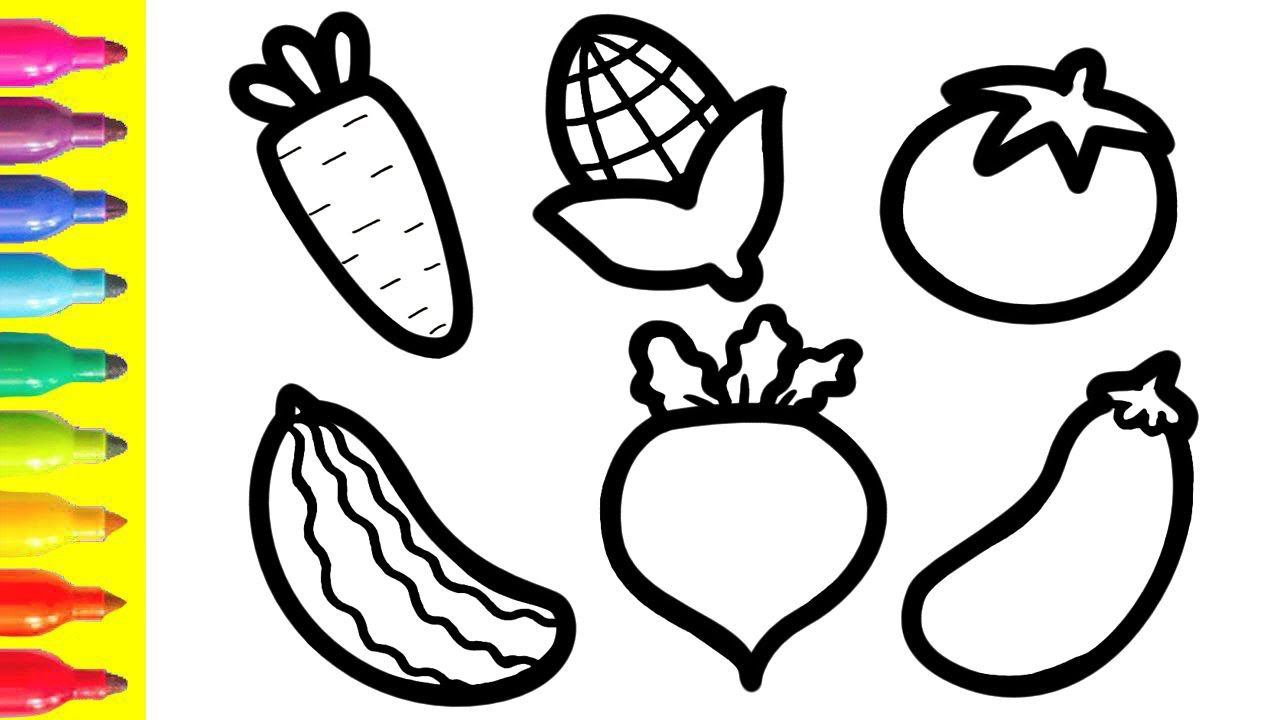 Bolalar Uchun Sabzavotlarni Qanday Chizish Mumkin&How To Draw Vegetables For Children