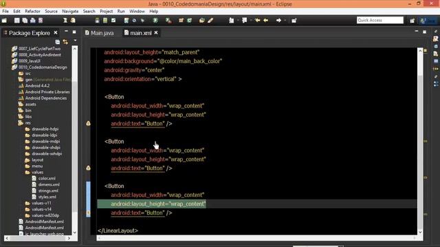 Android #45 Margin Padding CodedomaniaDesign смотреть онлайн