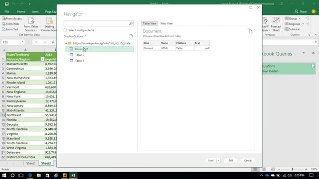 Microsoft Excel Getting started with web data queries смотреть онлайн