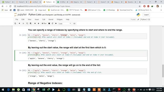 16th Video Python Tuples and Built in Tuple Methods using Jupyter notebook by Atif Masih смотреть онлайн