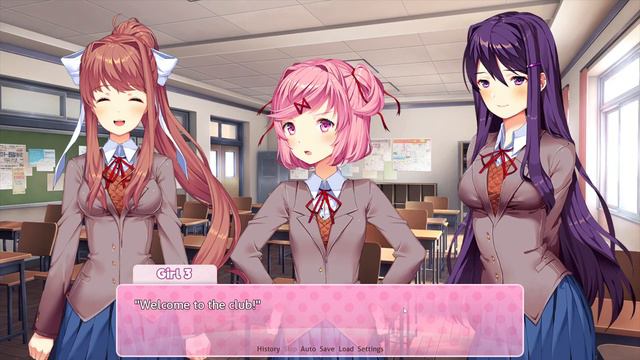 какие то девочки [doki doki literature club] смотреть онлайн