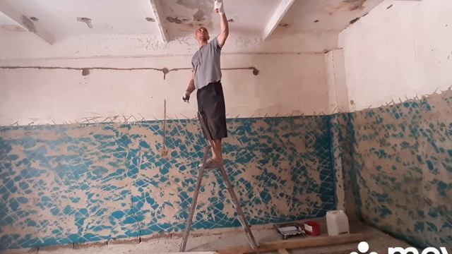 Видео-12-Продолжение подготовка стен и потолка смотреть онлайн