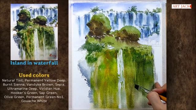 Watercolor subtitles lecture | Until your hand remembers! | Iguazu Falls [ART JACK] смотреть онлайн