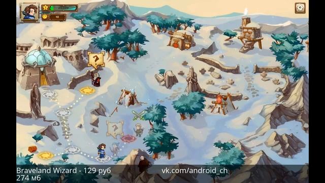 Braveland Wizard - продолжение отличной стратегии на Android смотреть онлайн