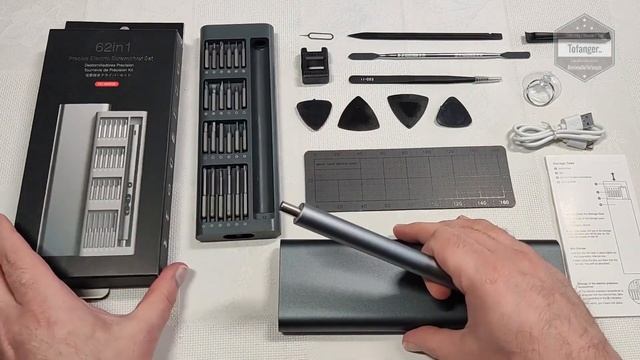 SOONAN Kit Tournevis De Précision - 62 in 1 - Tournevis de précision électrique - Unboxing смотреть онлайн