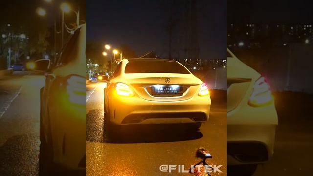 Спортивные глушители на Mercedes C180 W205 1.6t смотреть онлайн