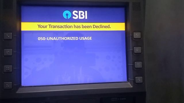 Your Transaction Has Been Declined / SBI ATM 050 Unauthorized Usage / Please Take Your Card 2023 смотреть онлайн