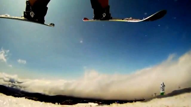 Смотреть трюки на горных лыжах. Слоупстай. Фристайл смотреть онлайн